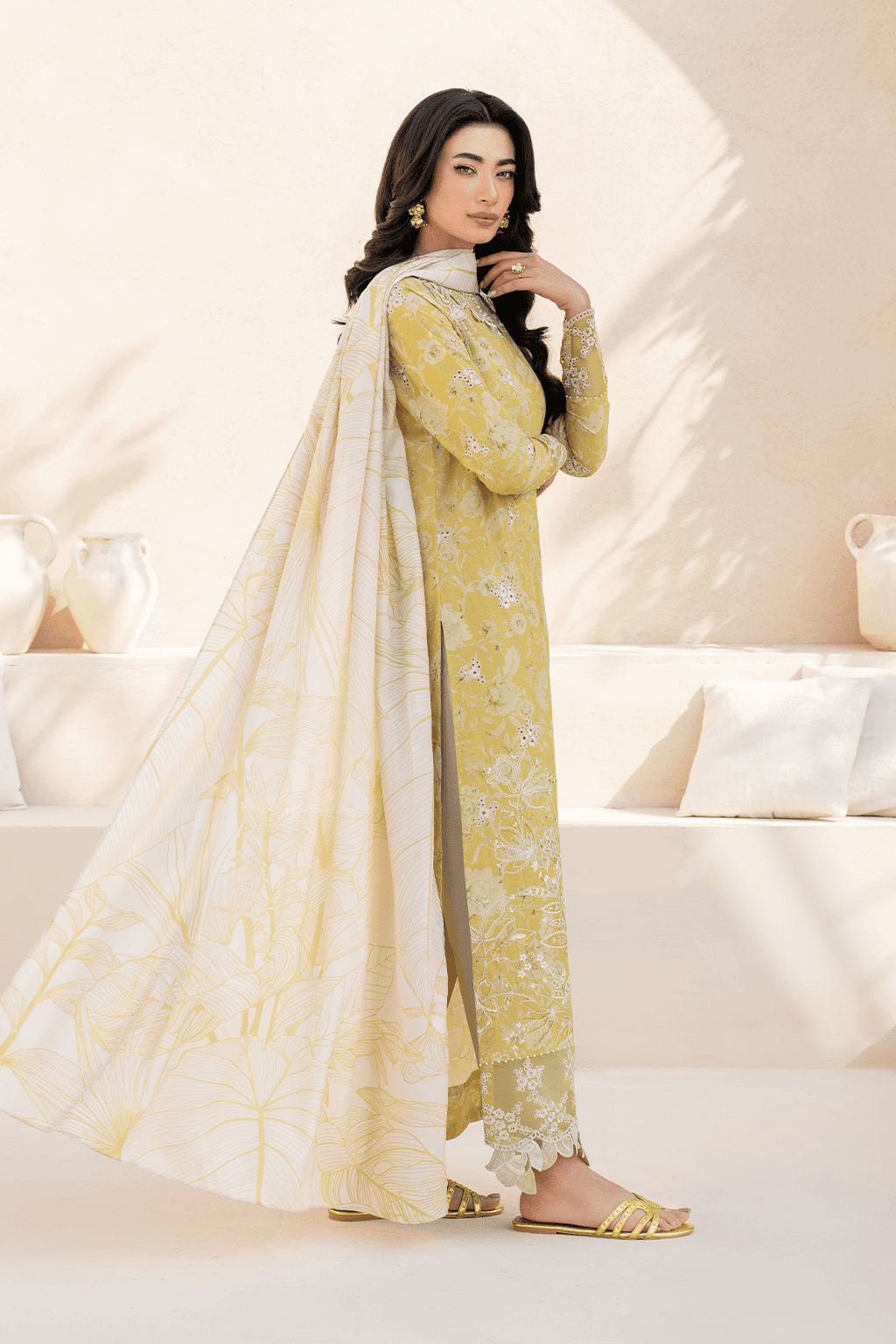 Iznik | Festive Lawn 25 | EFL-08 by Maria Faisal - Registered Vendor of : Iznik - type : Ladies Clothes - 100% original wedding dresses