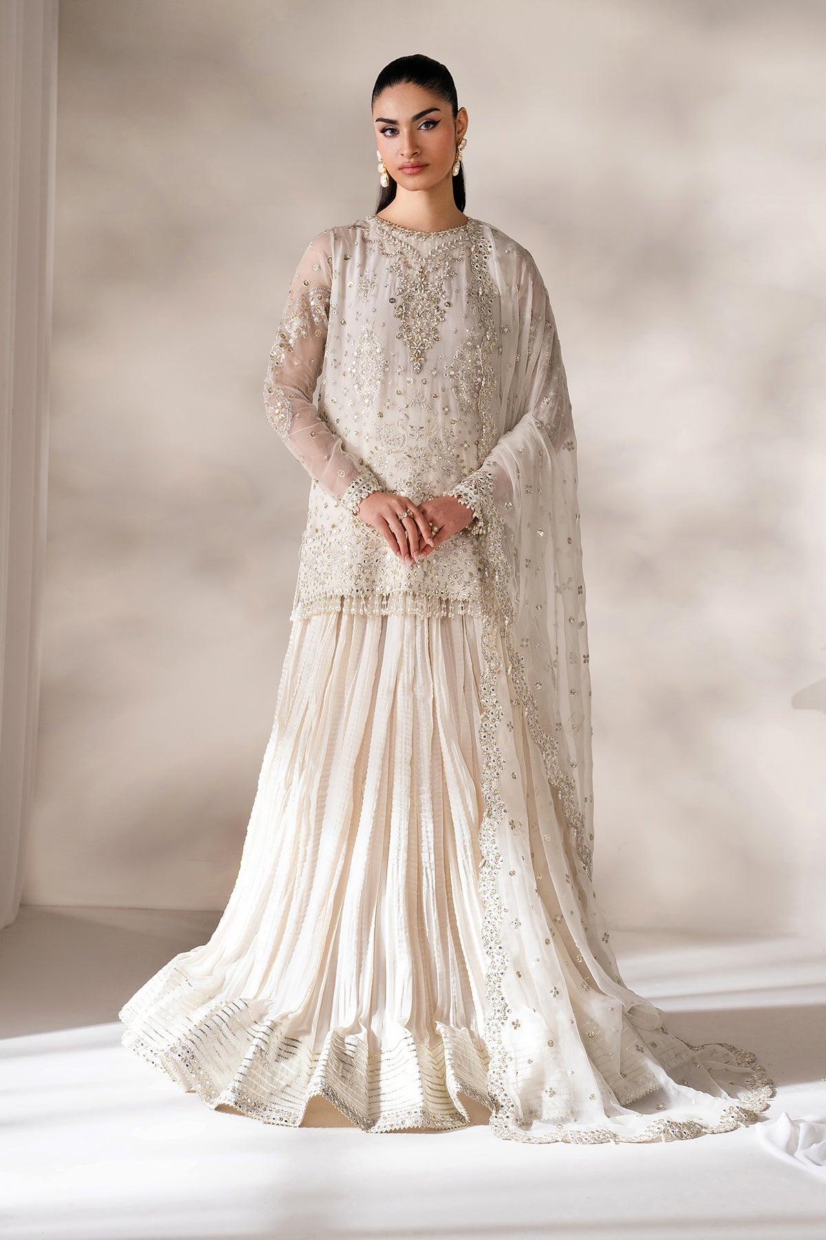 Baroque | Formal Collection |  UF-4140 - Ladies Clothes - Maria Faisal