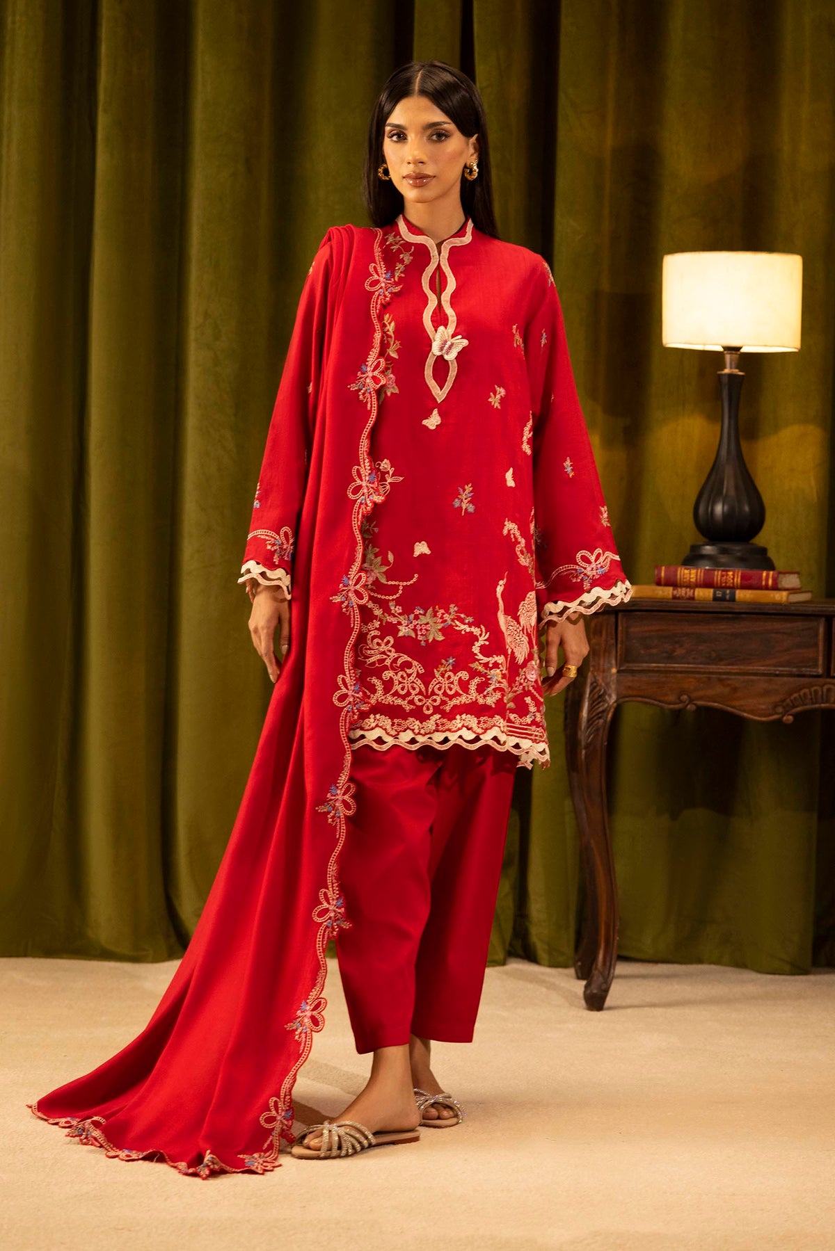 Sana Safinaz | Muzlin Winter 25 | 012B - Casual Dress - available at Maria Faisal in UK and USA.