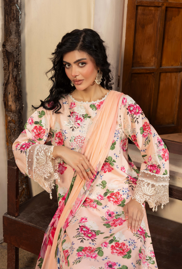 Humdum | Zaiba 25 |  D01 - Ladies Clothes - Maria Faisal