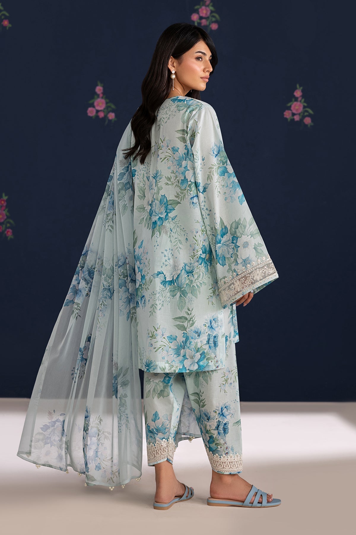 Baroque | Luxury Summer Pret | UF-4461 - Luxury Dress - available at Maria Faisal in UK and USA.