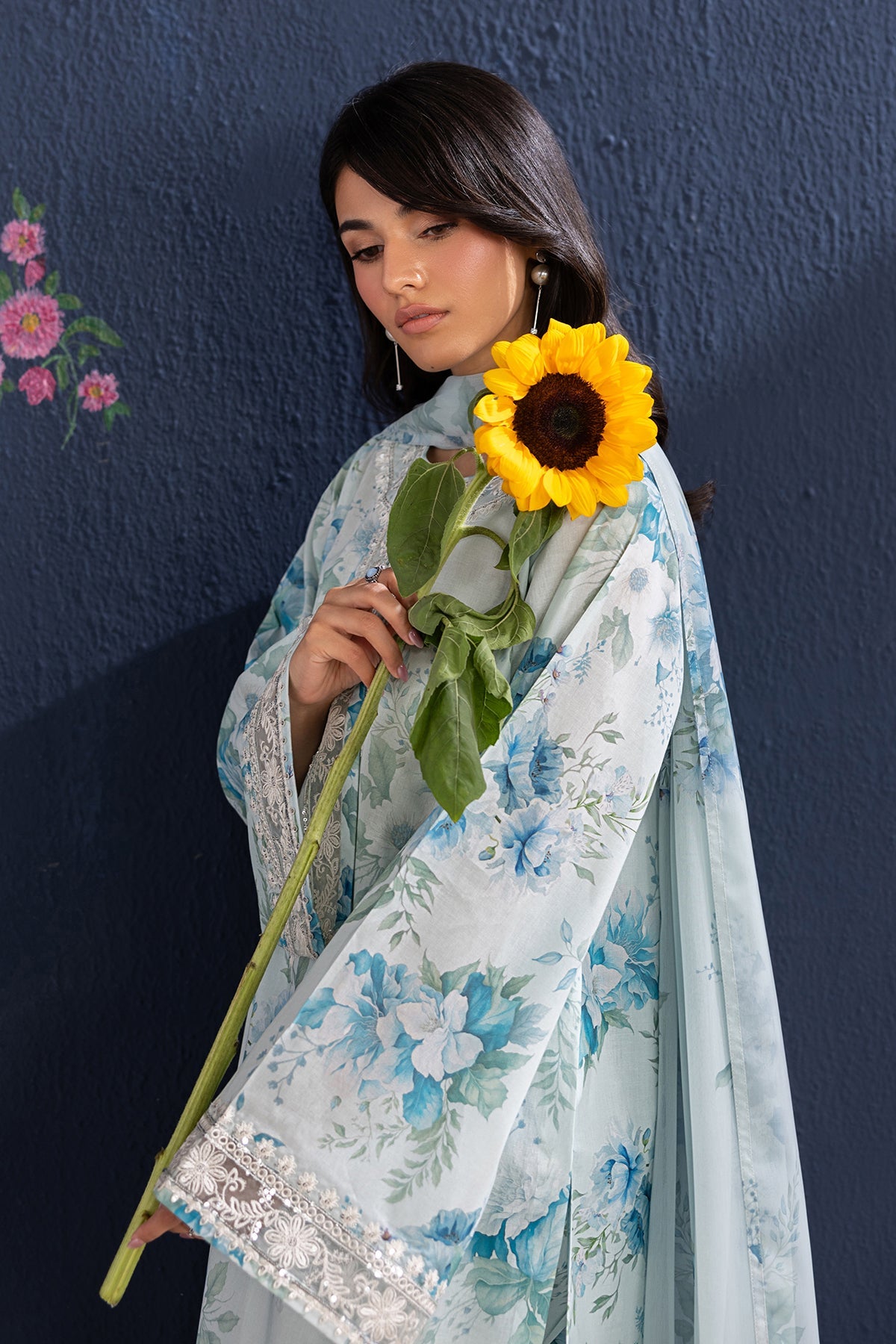 Baroque | Luxury Summer Pret | UF-4461 - Luxury Dress - available at Maria Faisal in UK and USA.
