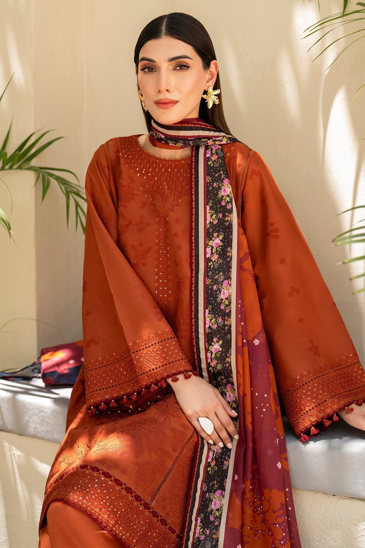 Jazmin | Irish Lawn SS 24 | D5 - Maria Faisal.