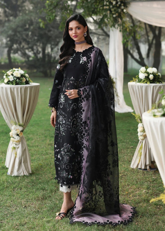 Sardinia | Tales of Petals | MIDNIGHT BLOOM - Luxury Dress - available at Maria Faisal in UK and USA.