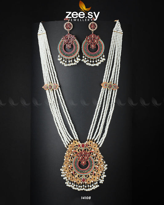 Elegance Mala Necklace - Necklace Sets 