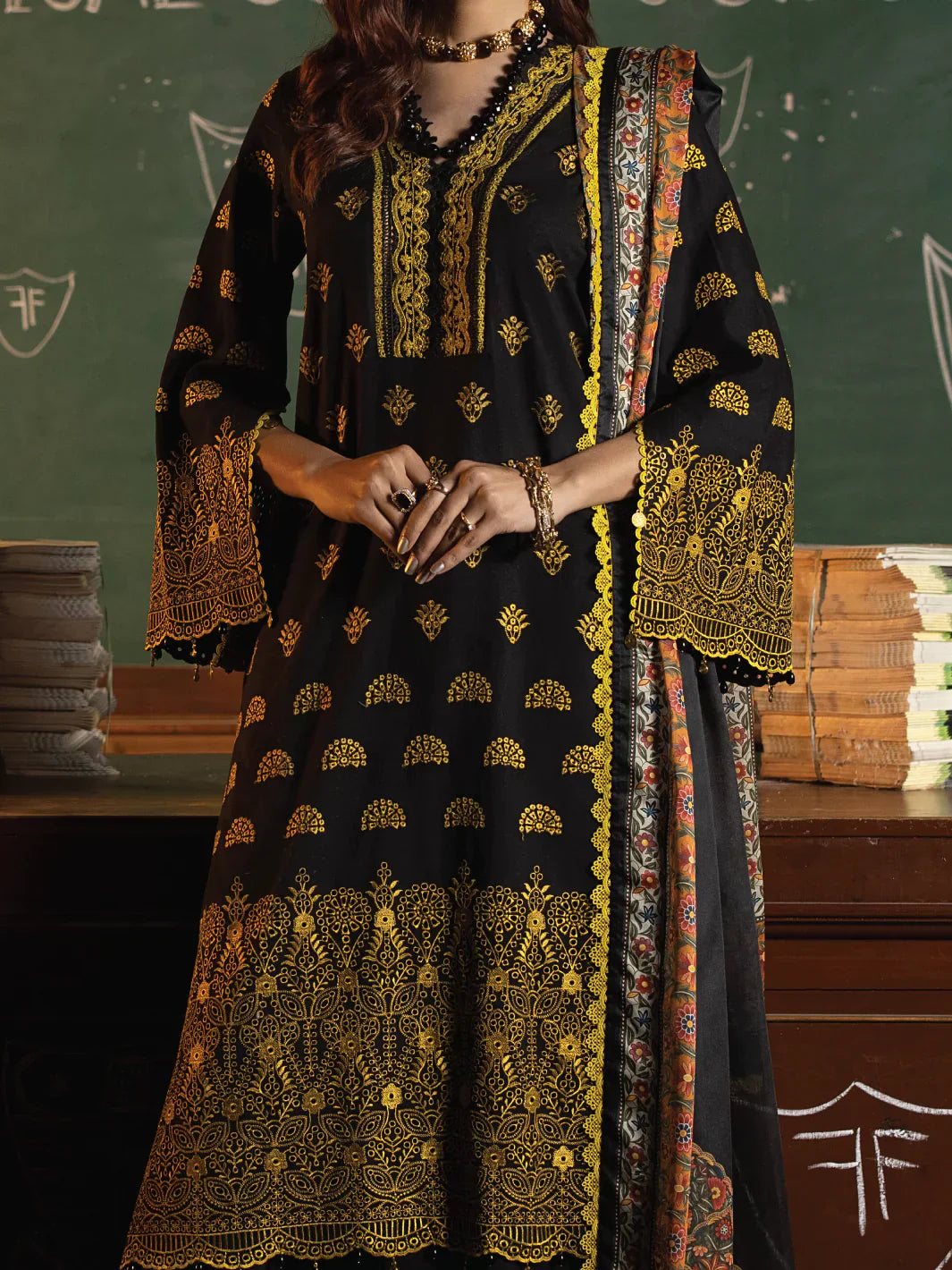 Faiza Faisal | Maya Luxury Lawn | Clara - Maria Faisal