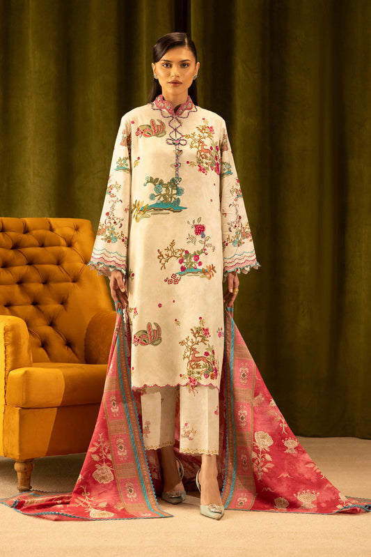 Sana Safinaz | Muzlin Winter 25 | 014A - Casual Dress - available at Maria Faisal in UK and USA.