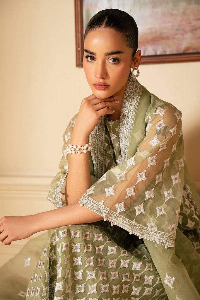 Cross Stitch | Luxe Atelier 25 | MINTED SAGE by Maria Faisal - Registered Vendor of : Cross Stitch - type : Ladies Clothes - 100% original wedding dresses