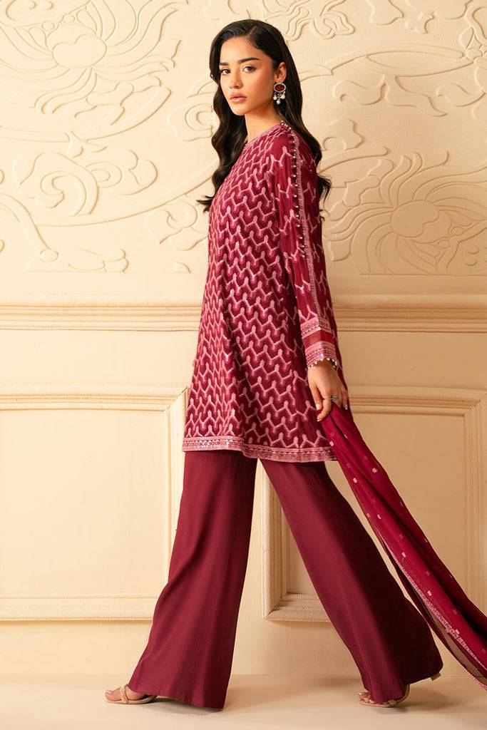 Cross Stitch | Luxe Atelier 25 | BURGUNDY BLISS by Maria Faisal - Registered Vendor of : Cross Stitch - type : Ladies Clothes - 100% original wedding dresses
