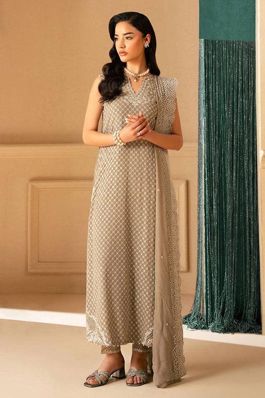 Cross Stitch | Luxe Atelier 25 | FEATHER GREY by Maria Faisal - Registered Vendor of : Cross Stitch - type : Ladies Clothes - 100% original wedding dresses