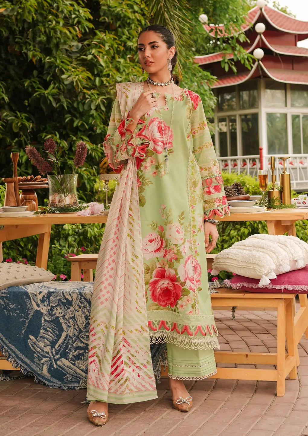 Elaf Premium | Printed Collection 24 | EEP-05A - Mint To Be - Waniyas