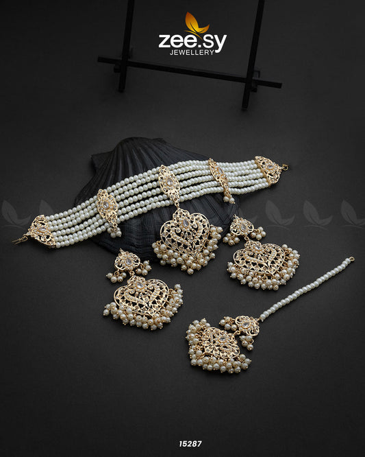 Hyderabadi Guluband Necklace - Necklace Sets 