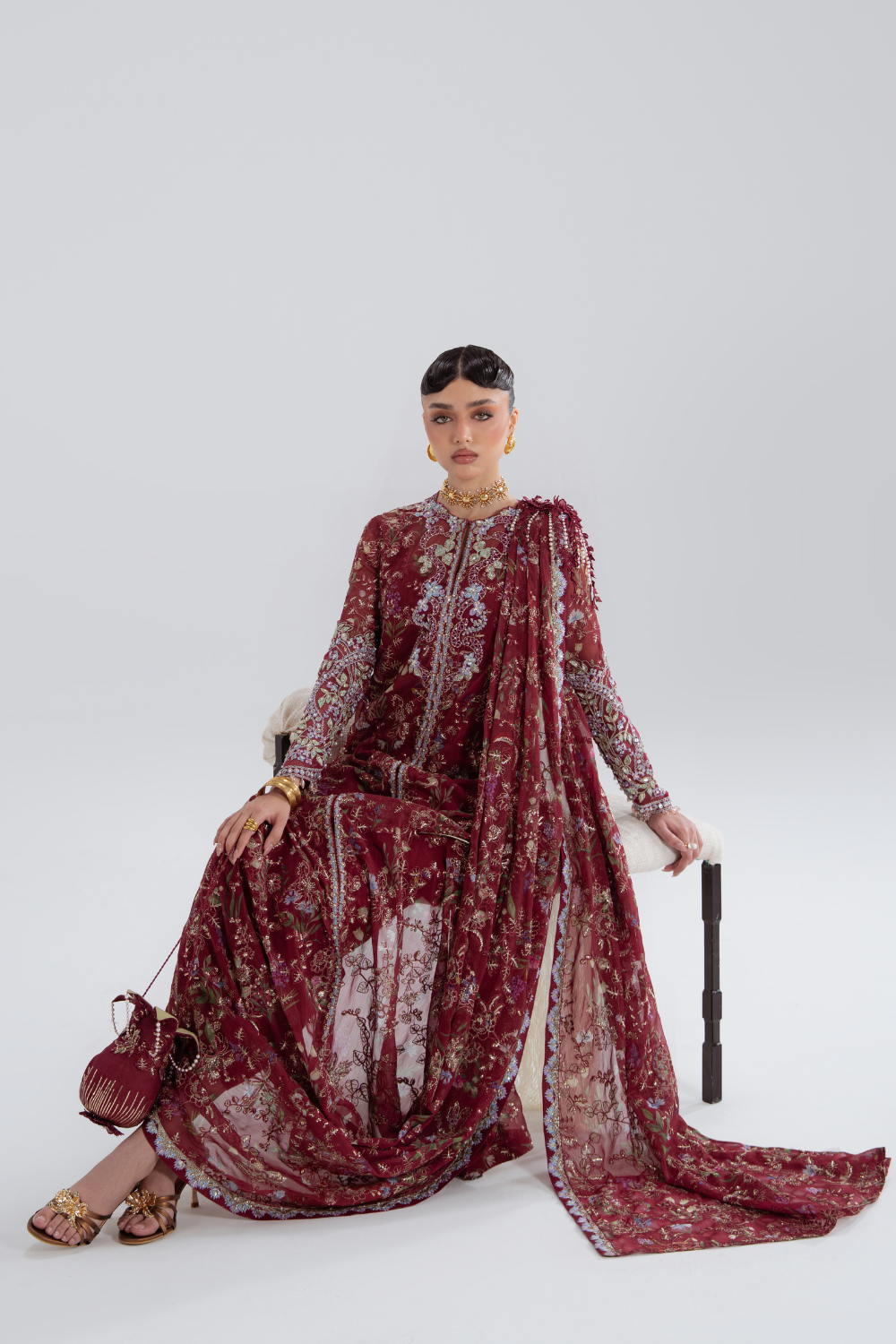 Soraya | Silk Edit 26 | Saaz - Formal Dress - available at Maria Faisal in UK and USA.