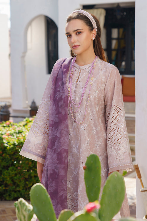 Baroque | Luxury Pret 24 | LAWN UF-583 - Designer Dress with Intricate embroidery and embellishments. Shop elegent wedding dress at Maria Faisal.