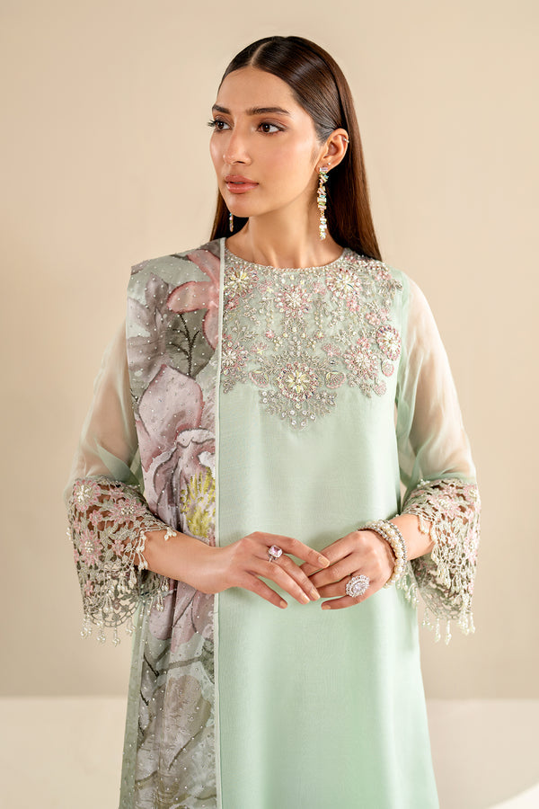 Baroque | Luxury Pret 24 | CHIFFON PR-920 - Designer Dress with Intricate embroidery and embellishments. Shop elegent wedding dress at Maria Faisal.