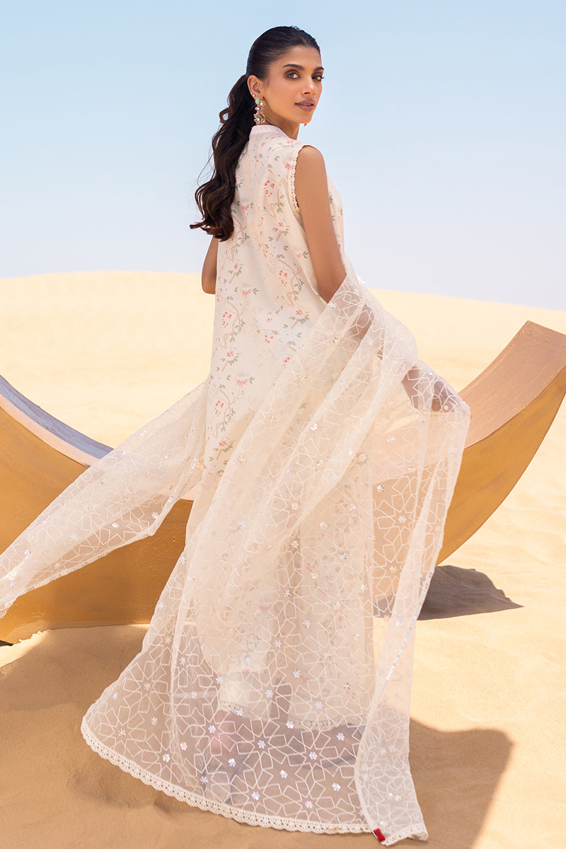 Cross Stitch | Eid Lawn 24 | IVORY GLOW - Designer Dress with Intricate embroidery and embellishments. Shop elegent wedding dress at Maria Faisal.