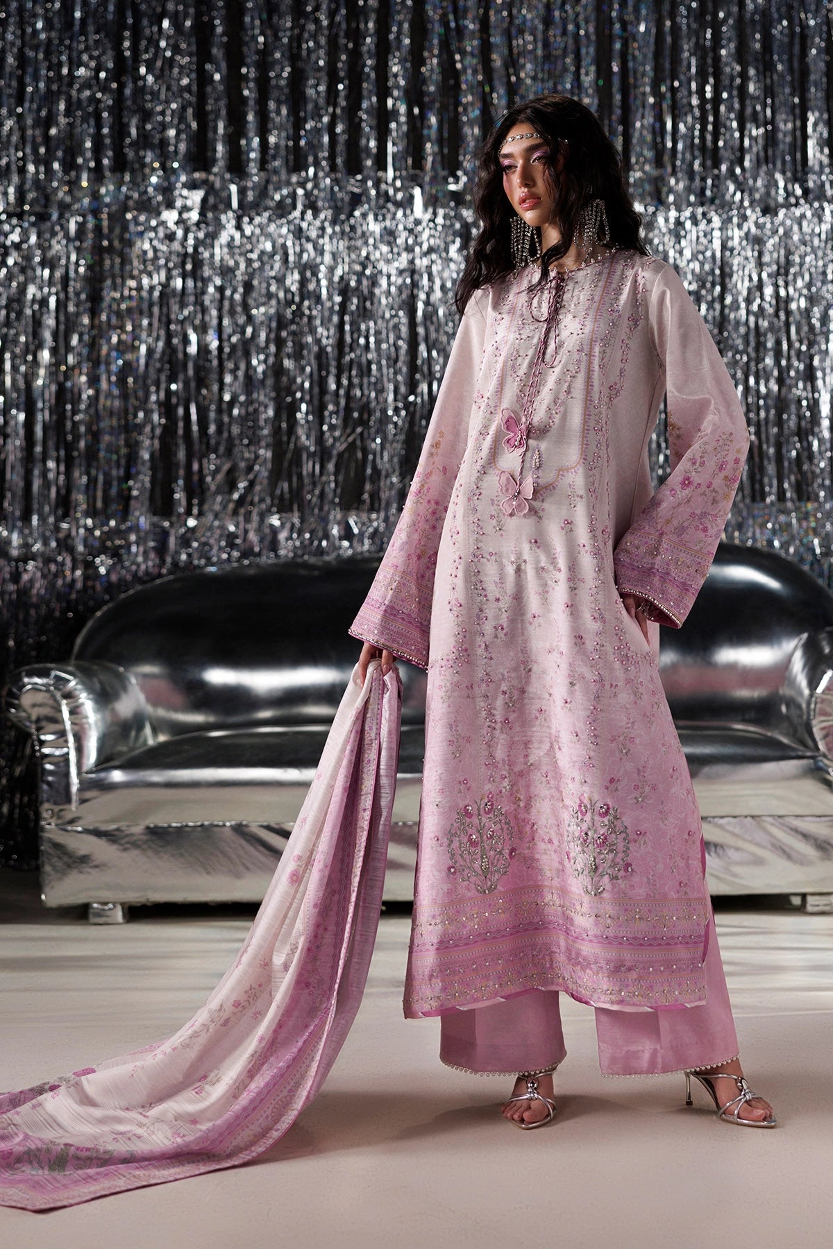 Rangrasiya | Luxe Silk 26 | Cherie - Luxury Dress - available at Maria Faisal in UK and USA.