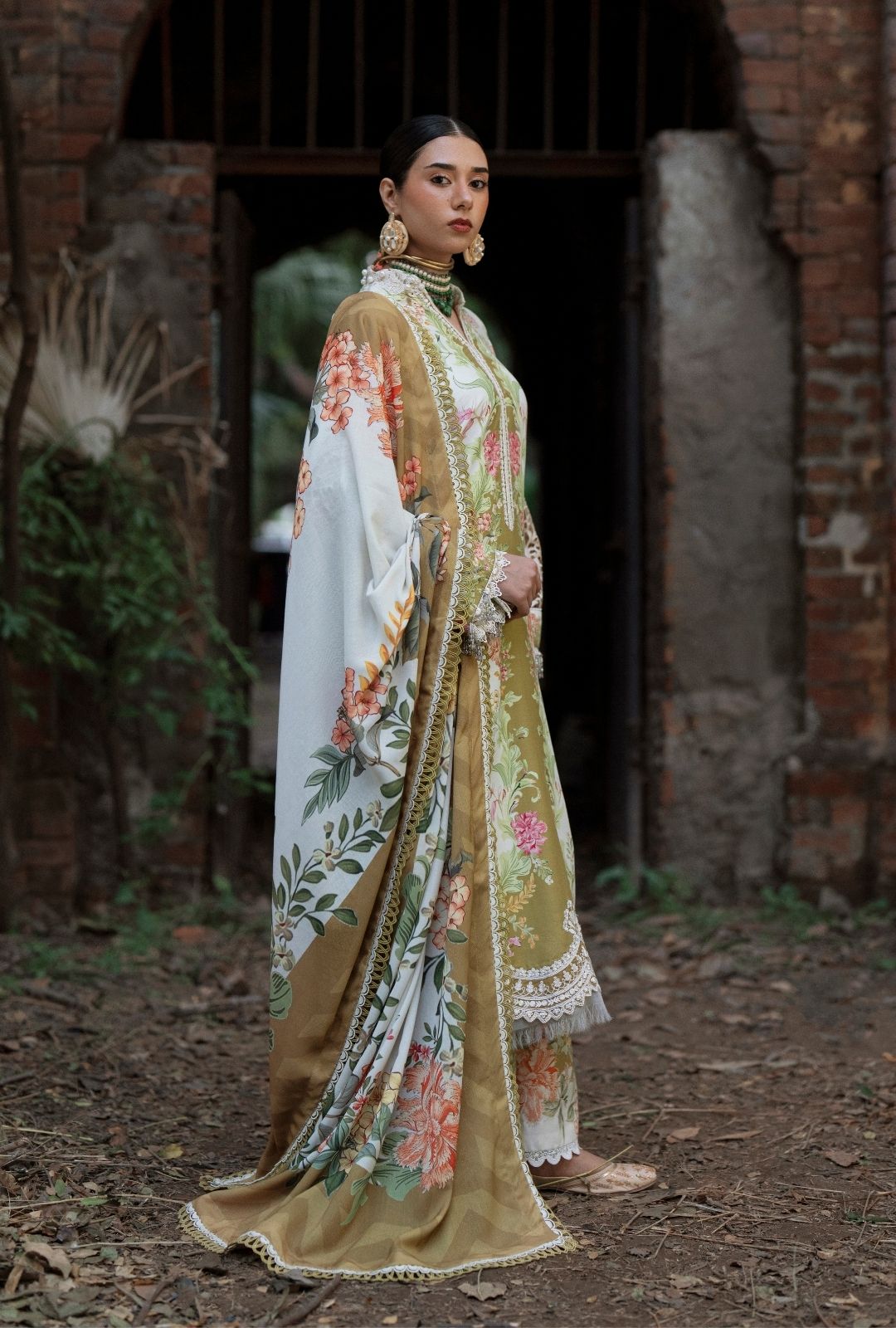 AJR Couture | Sard Sham | Gulrukh - Casual Dress - available at Maria Faisal in UK and USA.