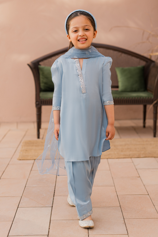 KKG-129 - by Maria Faisal - Registered Vendor of : Kastoor Kids - 100% Original Designer Dress.