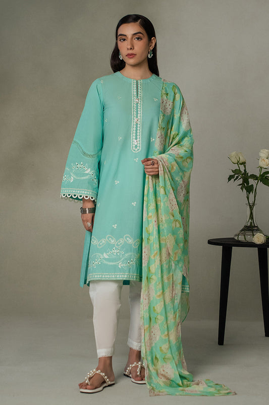 Cross Stitch | Eid Collection | SEA GREEN - Maria Faisal