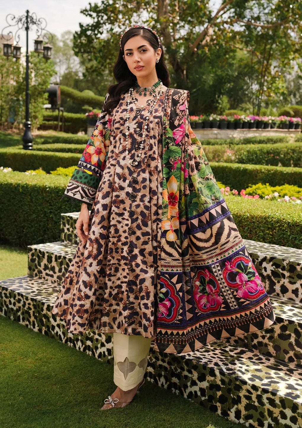 Elaf Premium | Printed Collection 24 | EEP-06A - Menagerie - Waniyas