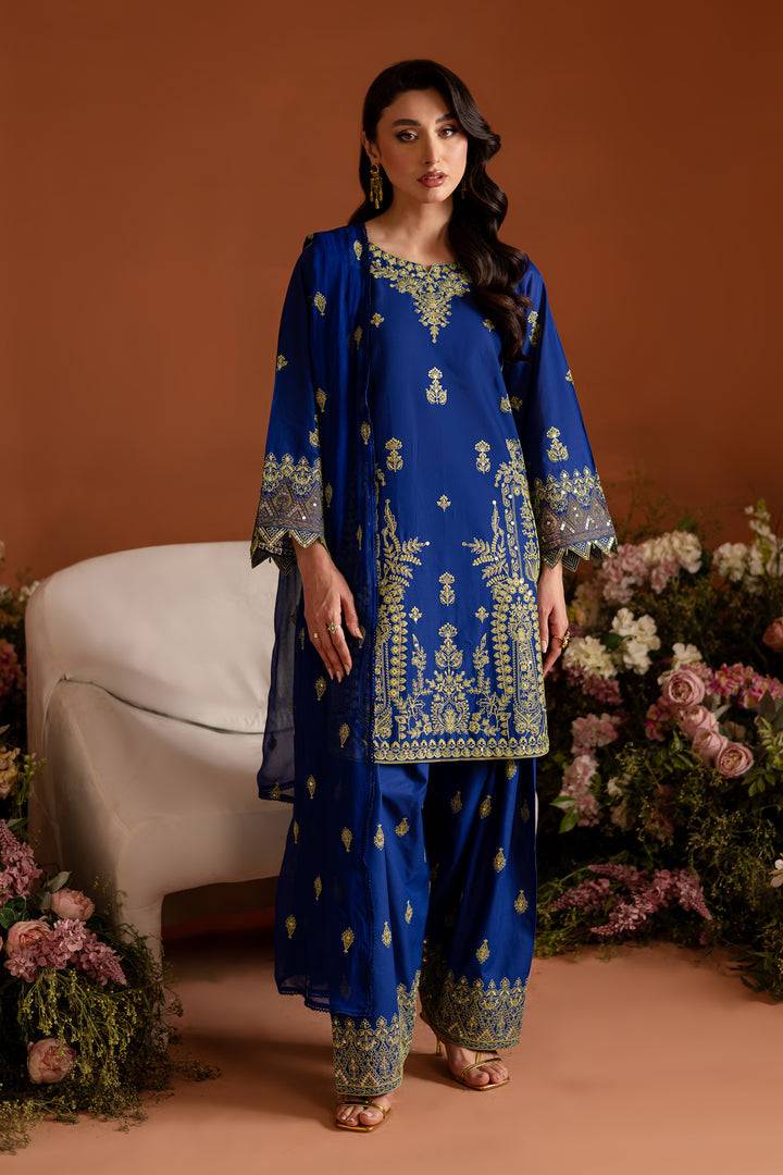 Batik | Aylin Festive Solids | Sole Blue by Maria Faisal - Registered Vendor of : Batik - type : Ladies Clothes - 100% original wedding dresses