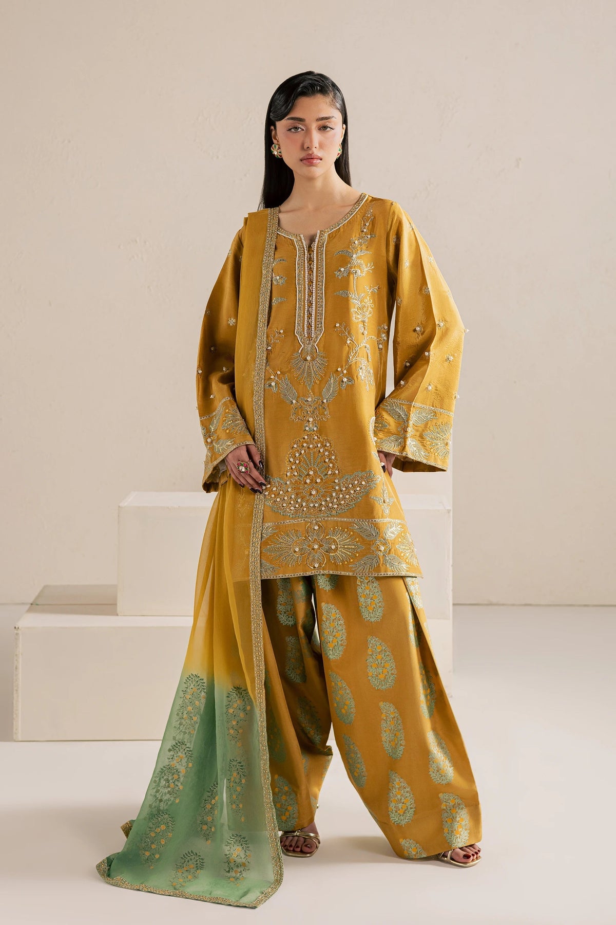 Vanya | Meraki Formals | FF-88 - Formal Dress - available at Maria Faisal in UK and USA.