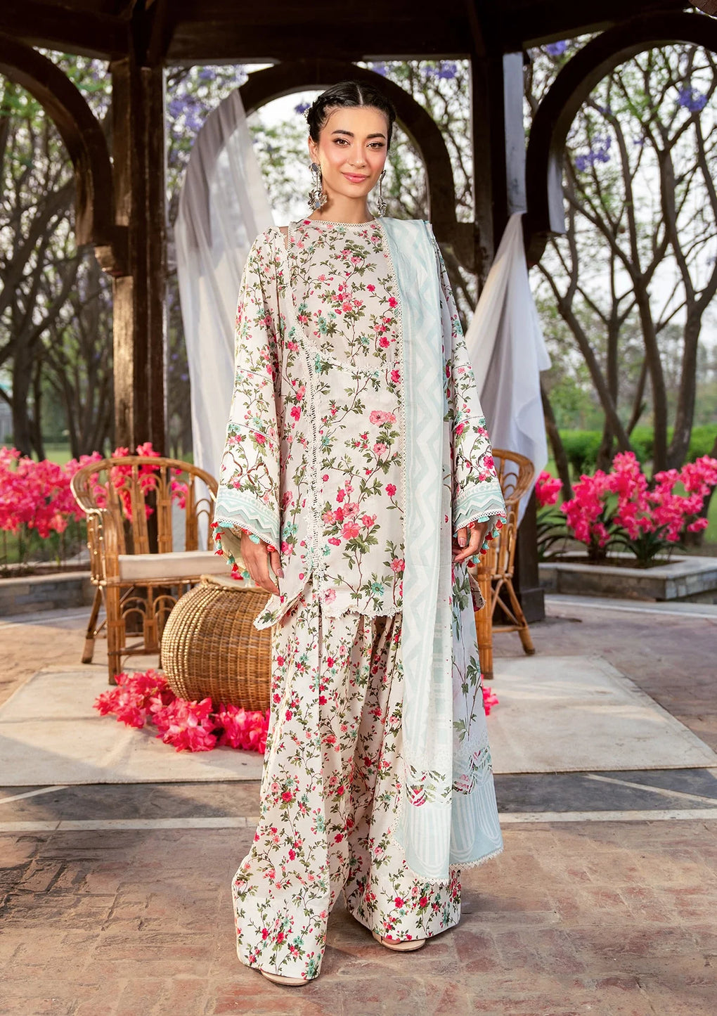 Elaf Premium | Prints 25 | EPS-3B DAY BLOOM by Maria Faisal - Registered Vendor of : Elaf Premium - type : Ladies Clothes - 100% original wedding dresses