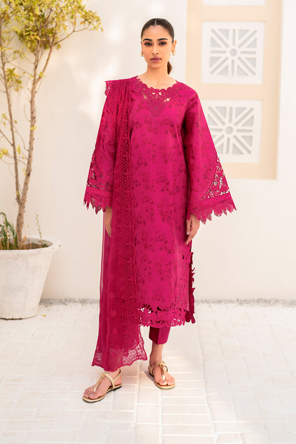 Baroque | Luxury Pret 24 | LAWN UF 668 - Designer Dress with Intricate embroidery and embellishments. Shop elegent wedding dress at Maria Faisal.