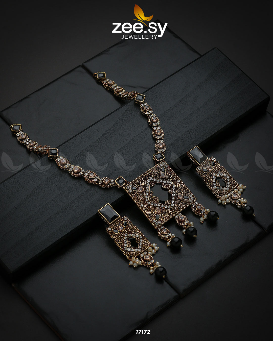 Captivating Crystals Necklace - Necklace Sets 