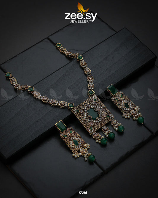 Captivating Crystals Necklace - Necklace Sets 