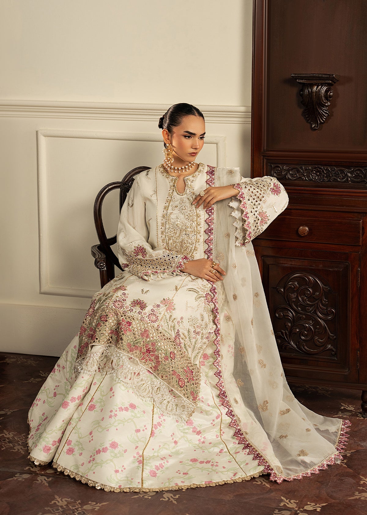 Sadaf Fawad Khan | Roya Lumiere | Nohor - Formal Dress - available at Maria Faisal in UK and USA.