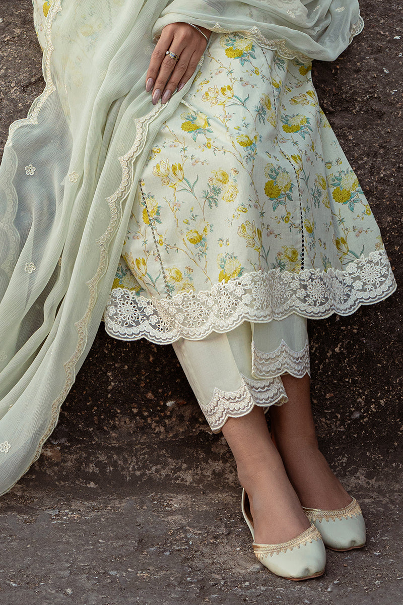 Cross Stitch | Premium Lawn 24 | LIME PRIMROSE - Ladies Clothes - Maria Faisal