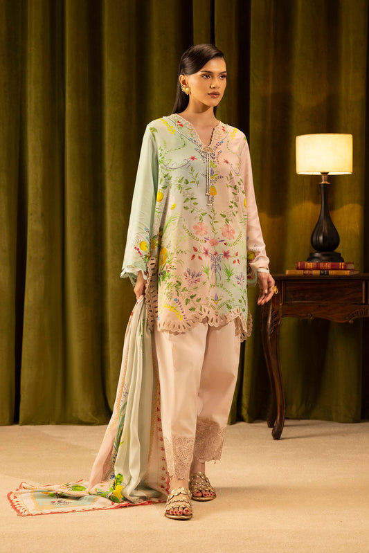 Sana Safinaz | Muzlin Winter 25 | 017A - Casual Dress - available at Maria Faisal in UK and USA.