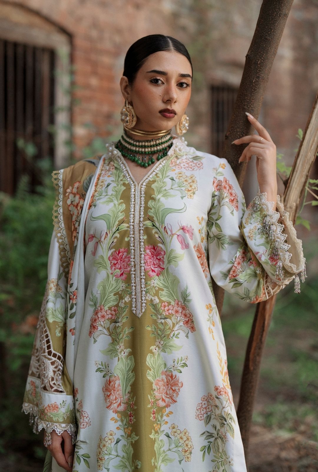 AJR Couture | Sard Sham | Gulrukh - Casual Dress - available at Maria Faisal in UK and USA.