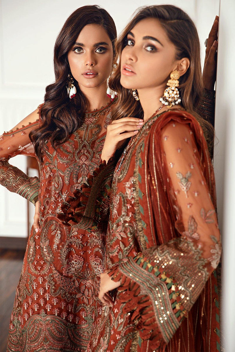 Jazmin | Formals Collection | NET UN-4018 - Ladies Clothes - Maria Faisal