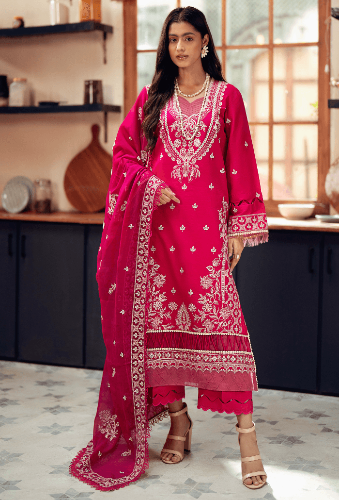 Humdum | Lala Rukh Lawn | Lalarukh - D06 by Maria Faisal - Registered Vendor of : Humdum - type : Ladies Clothes - 100% original wedding dresses