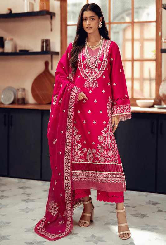 Humdum | Lala Rukh Lawn | Lalarukh - D06 by Maria Faisal - Registered Vendor of : Humdum - type : Ladies Clothes - 100% original wedding dresses