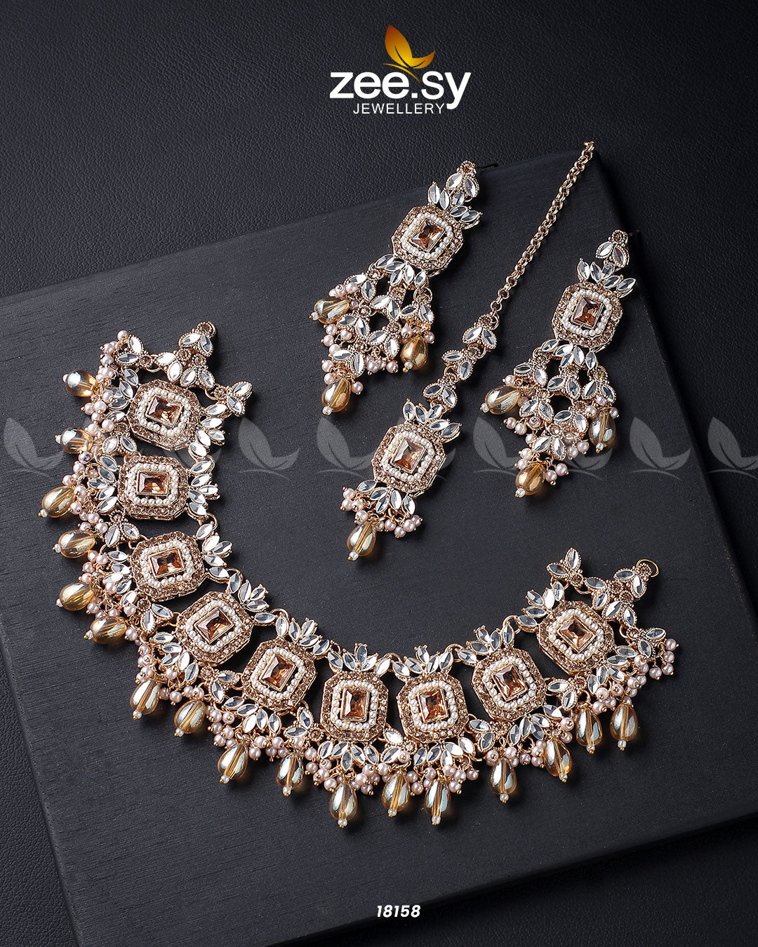 Stephanotis Necklace Set - Necklace Sets 
