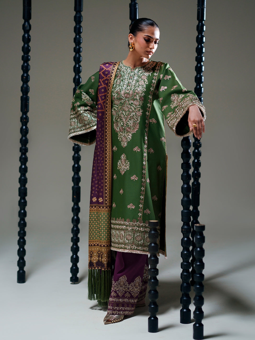 Bin Ilyas | Amour Luxury Lawn 26 | 183-B - Luxury Dress - available at Maria Faisal in UK and USA.