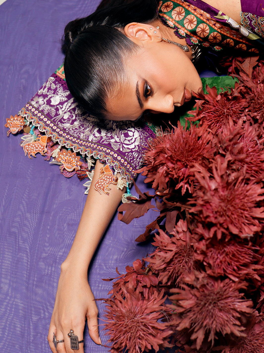 Bin Ilyas | Amour Luxury Lawn 26 |186-A - Luxury Dress - available at Maria Faisal in UK and USA.