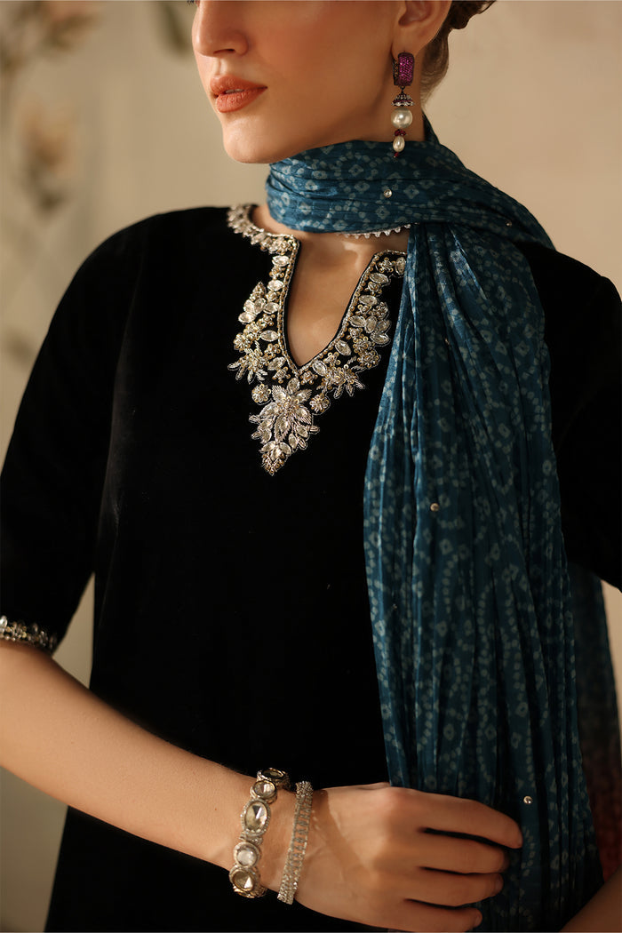 Baroque  | Luxury Pret 26 | PR-1224 - Luxury Dress - available at Maria Faisal in UK and USA.