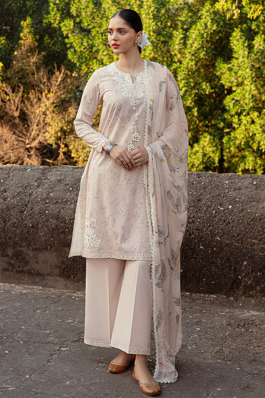 Cross Stitch | Premium Lawn 24 | SILVER PEONY - Ladies Clothes - Maria Faisal