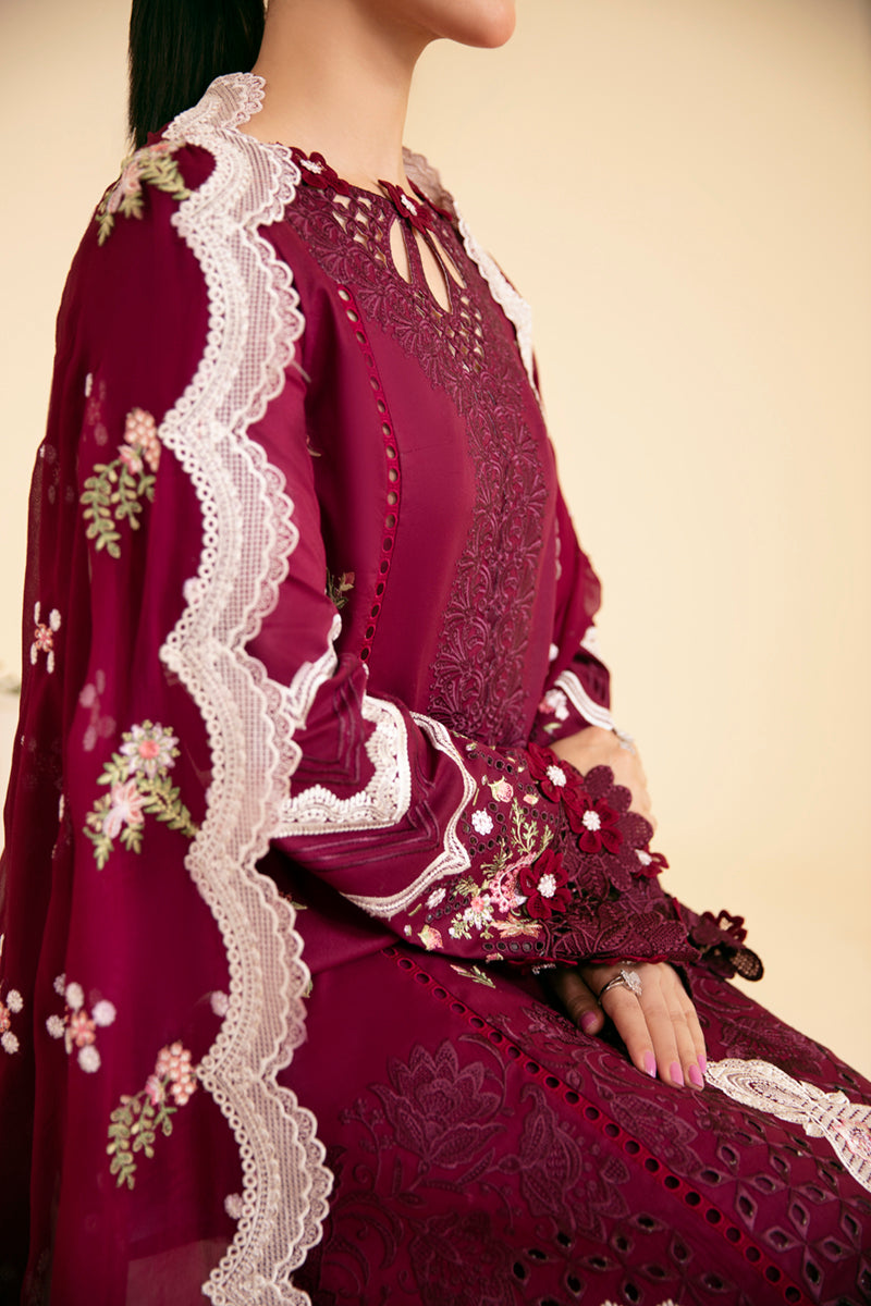 Qalamkar | Qlinekari Luxury Lawn | SQ-11 ZENAL - Designer Dress with Intricate embroidery and embellishments. Shop elegent wedding dress at Maria Faisal.