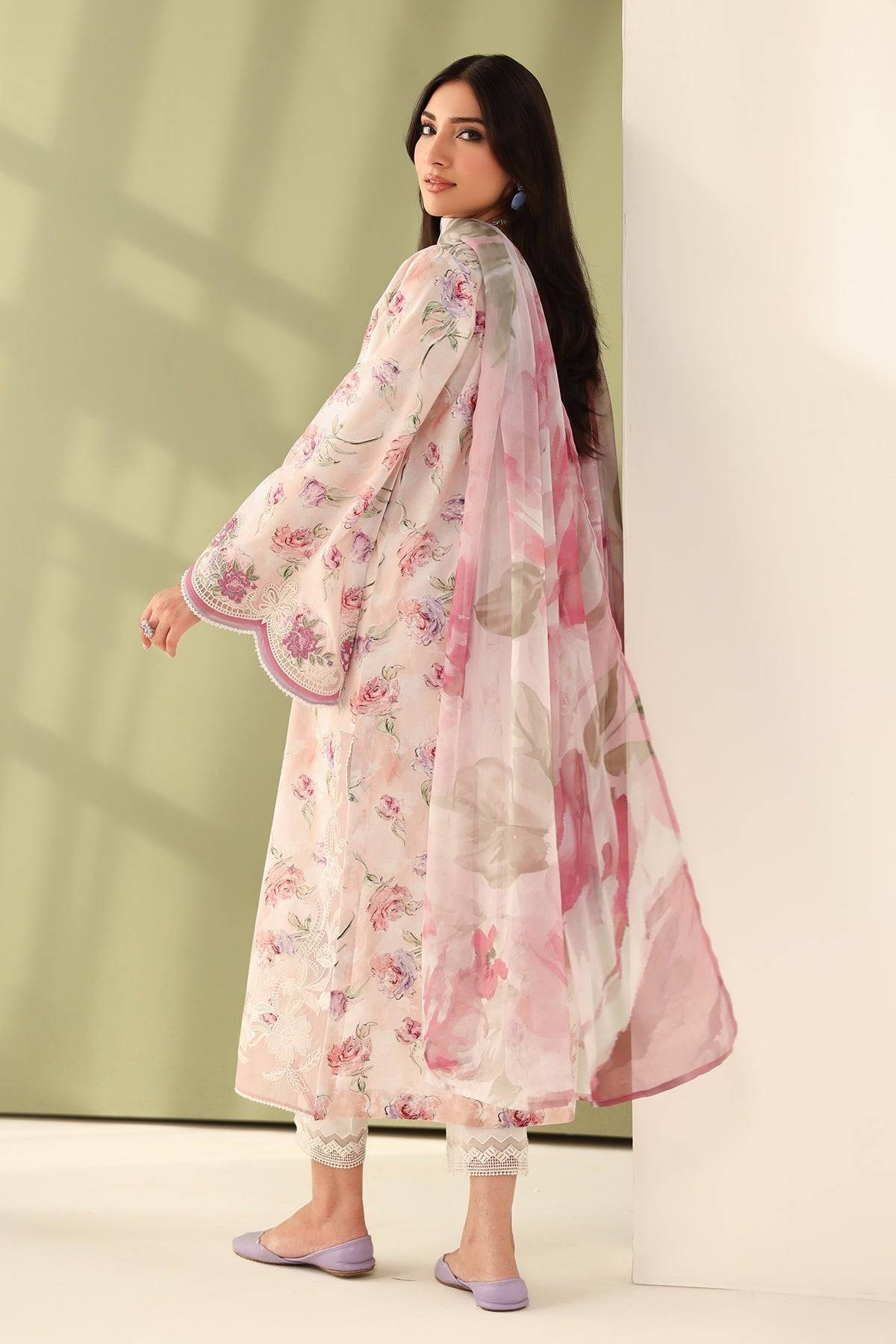 Baroque | Eid Printique | EMBROIDERED PRINTED LAWN UF-4177 by Maria Faisal - Registered Vendor of : Baroque - type : Ladies Clothes - 100% original wedding dresses