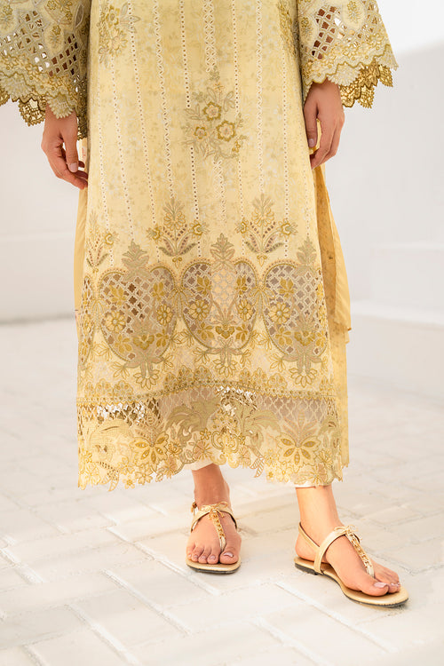 Baroque | Luxury Pret 24 | LAWN UF-670 - Designer Dress with Intricate embroidery and embellishments. Shop elegent wedding dress at Maria Faisal.