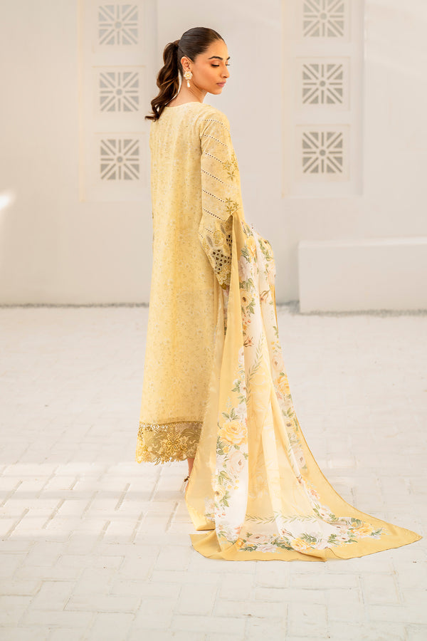 Baroque | Luxury Pret 24 | LAWN UF-670 - Designer Dress with Intricate embroidery and embellishments. Shop elegent wedding dress at Maria Faisal.
