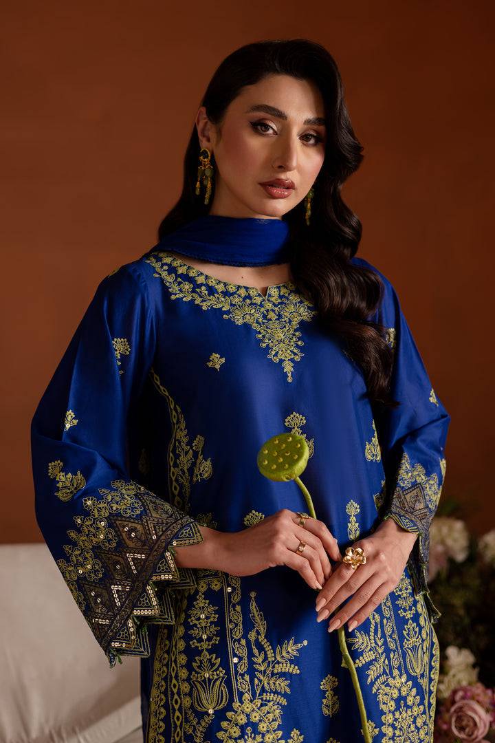 Batik | Aylin Festive Solids | Sole Blue by Maria Faisal - Registered Vendor of : Batik - type : Ladies Clothes - 100% original wedding dresses