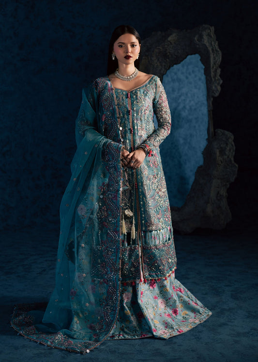 Maria Osama Khan | Lamhay Wedding Festive | NEELUM - Wedding Dress - available at Maria Faisal in UK and USA.