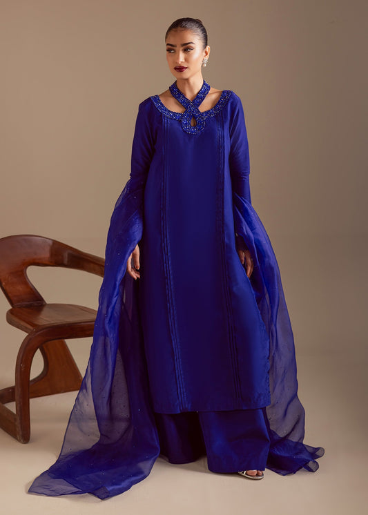 Maria Osama Khan | Noir Bliss Luxury Formals | Majestic Noir - Formal Dress - available at Maria Faisal in UK and USA.